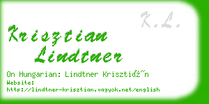 krisztian lindtner business card